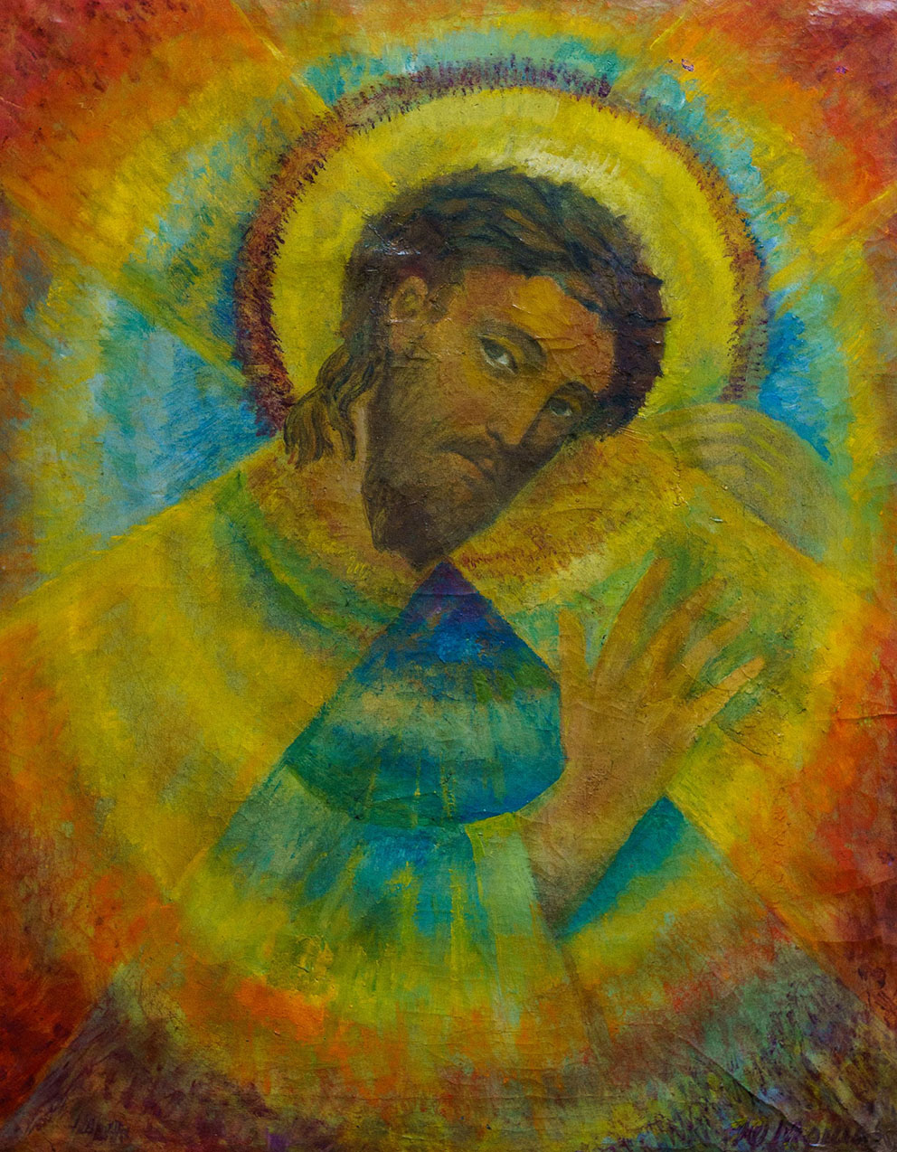 «Важкий хрест». Полотно, олія